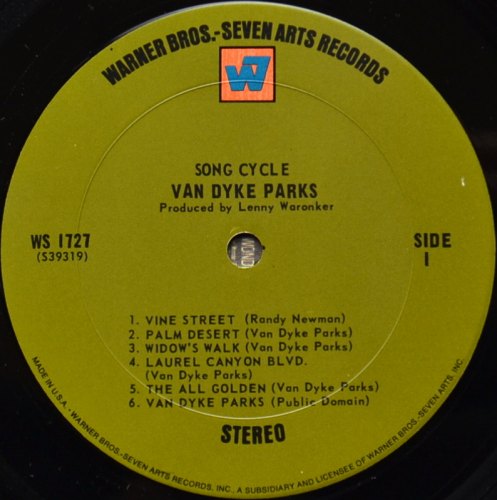 Van Dyke Parks / Song Cycle (US 2nd Press)β