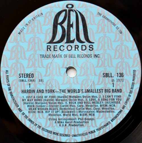 Hardin And York / The World's Smallest Big Band β