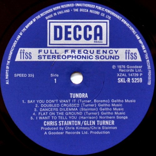 Chris Stainton & Glen Turner / Tundraβ
