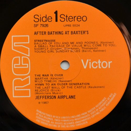 Jefferson Airplane / After Bathing at Baxter's (UK)β
