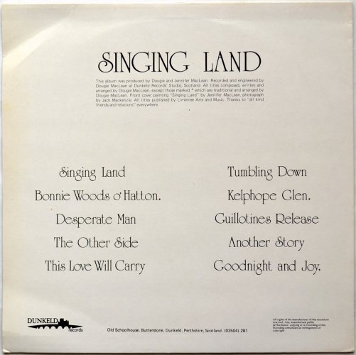 Dougie MacLean / Singing Landβ