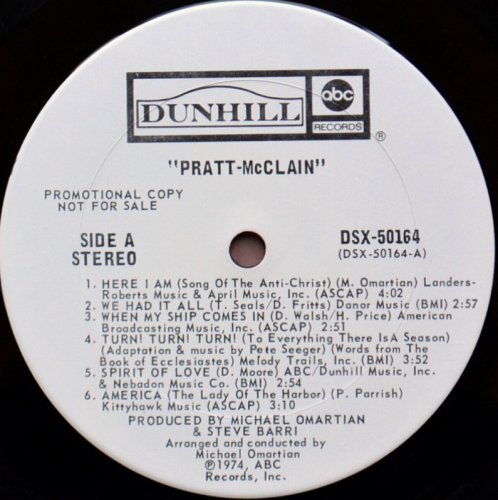 Pratt & McClain / Pratt - McClain (White Label Promo)β