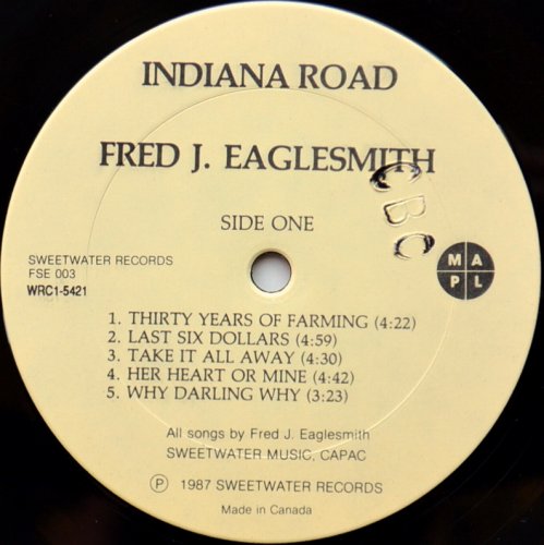 Fred J. Eaglesmith / Indiana Roadβ