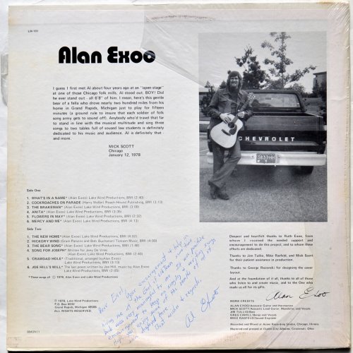 Alan Exoo / Finding The New Dreams (In Shrink, Signed)β