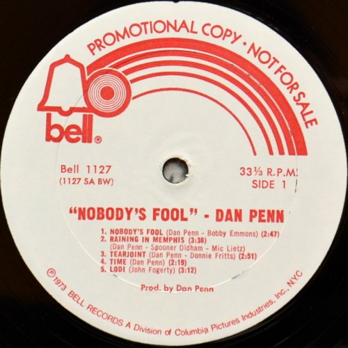 Dan Penn / Nobody's Fool (White Label Promo)β