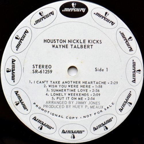 Wayne Talbert / Houston Nickel Kicks (White Label Promo, In Shrink))β