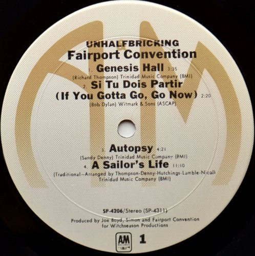 Fairport Convention / Unhalfbricking (US)β