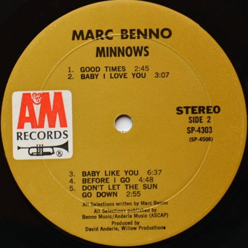 Marc Benno / Minnows (Early Press)β