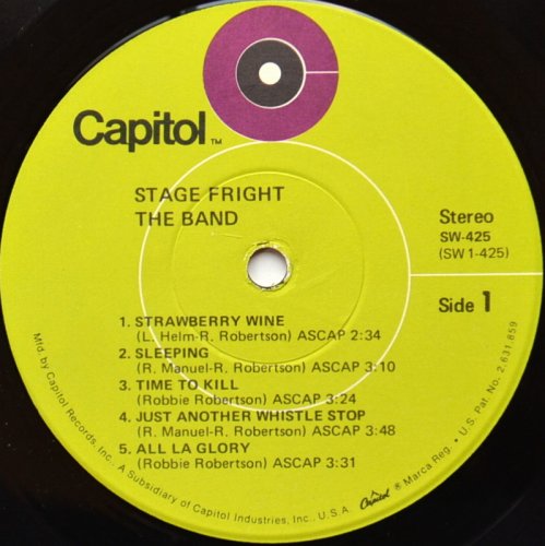 Band, The / Stage Fright (US Early Press w/Poster Cover!!)β