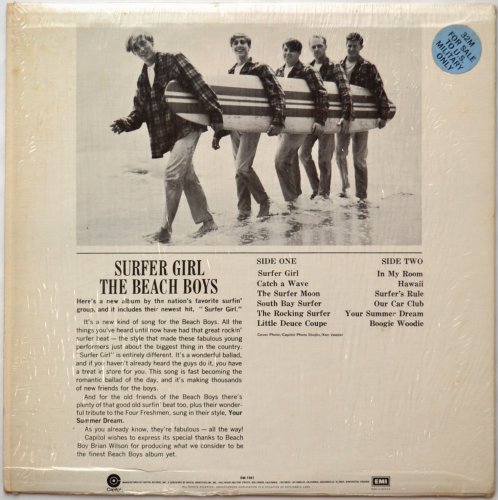 Beach Boys, The / Surfer Girl (US Later Issue In Shrink)β