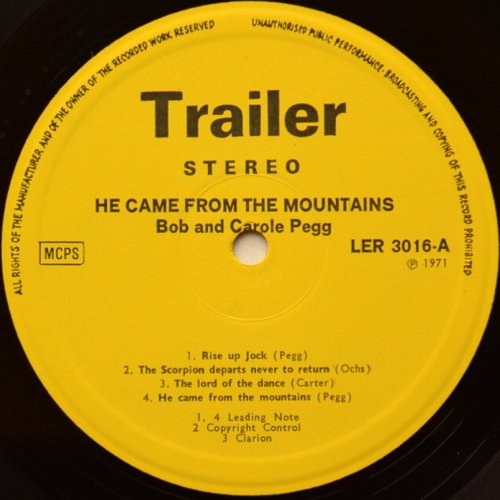 Bob And Carole Pegg / He Came From The Mountainsβ