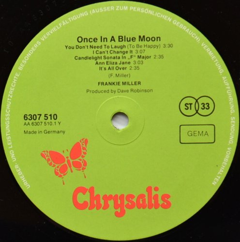 Frankie Miller / Once In A Blue Moon (Germany, w/Lylics Sheet)β