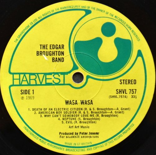 Edgar Broughton Band / Wasa Wasa (UK Matrix-1)β