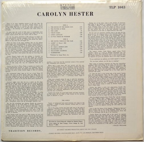 Carolyn Hester / Carolyn Hester (In Shrink)β