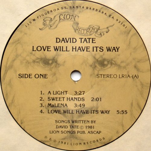 David Tate / Love Will Have Its Wayβ