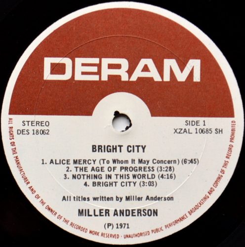 Miller Anderson / Bright City (US)β
