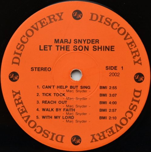 Marj Snyder / Let The Son Shineβ