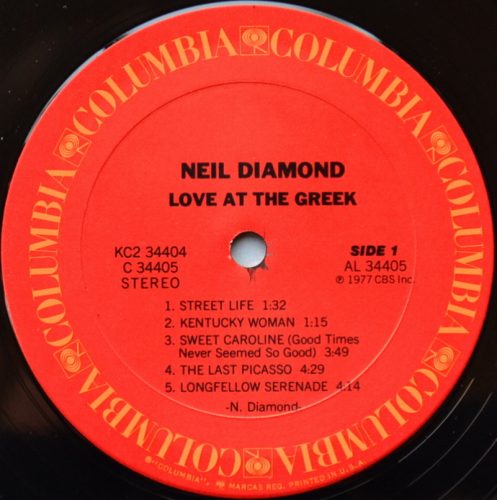 Neil Diamond / Love At The Greek (Recorded Live At The Greek Theatre)β