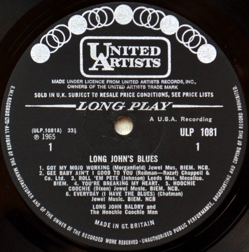 Long John Baldry And The Hoochie Coochie Men / Long John's Blues (UK Matrix-1 MONO)β