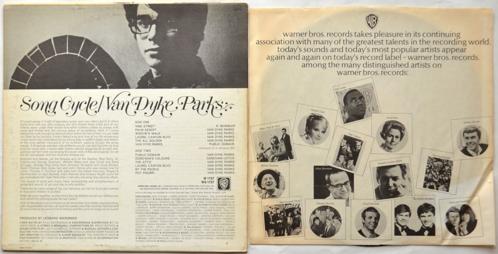 Van Dyke Parks / Song Cycle (US Gold Label Early Press)β
