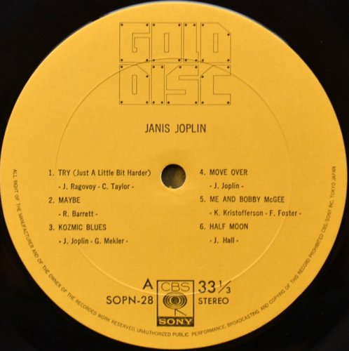 Janis Joplin / Gold Diskβ