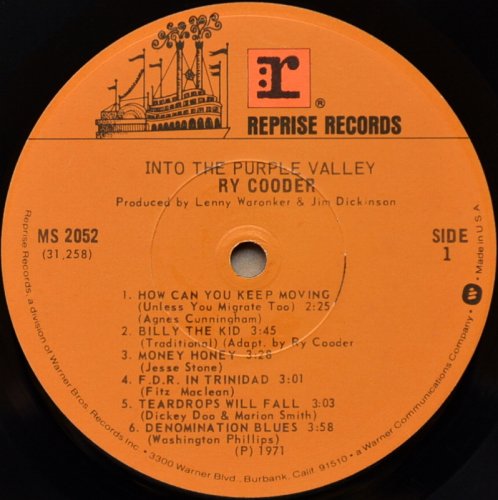 Ry Cooder / Into The Purple Valley (US)β
