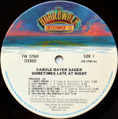 Carole Bayer Sager / Sometimes Late At Night (In Shrink)β