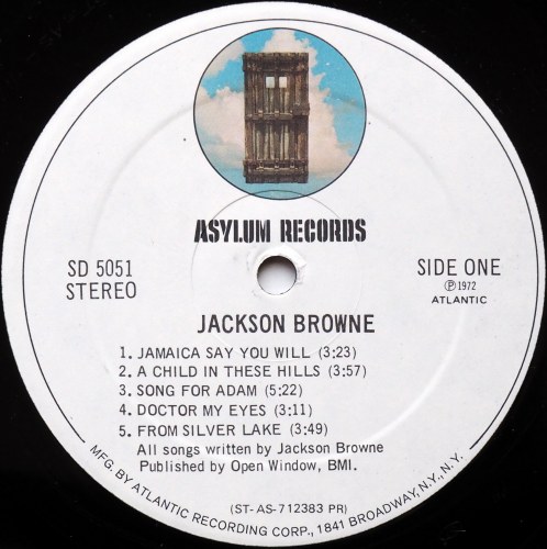 Jackson Browne / Same (Saturate Before Using)(US 2nd Press?)β