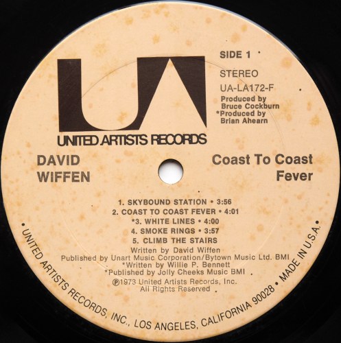 David Wiffen / Coast To Coast Feverβ