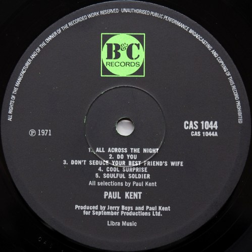 Paul Kent / Paul Kent (UK Matrix-1)β