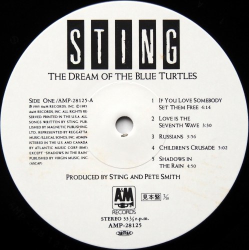 Sting / The Dream Of The Blue Turtles (յ٥븫)β