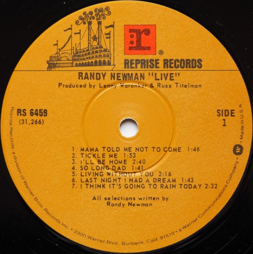 Randy Newman / Liveβ