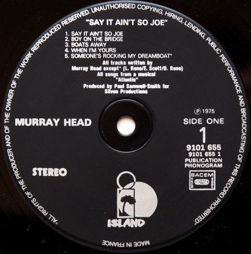 Murray Head / Say It Ain't So (UK Matrix-1)β