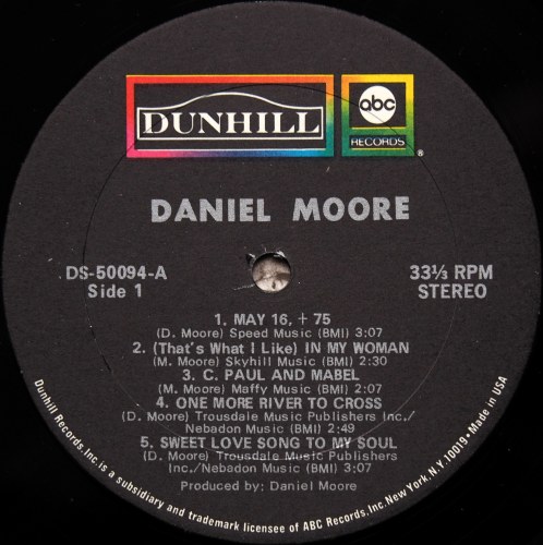 Daniel Moore / Daniel Moore (In Shrink!!)β