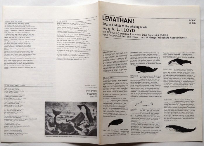 A. L. Lloyd / Leviathan ! ; Ballads ＆ Song Of The Whaling Trade (Blue Topic)の画像