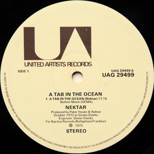 Nektar / A Tab in the Ocean (UK Early Issue)β