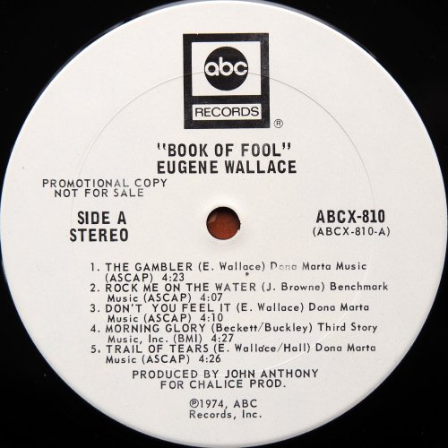 Eugene Wallace / Book Of Fool (White Label Promo)β