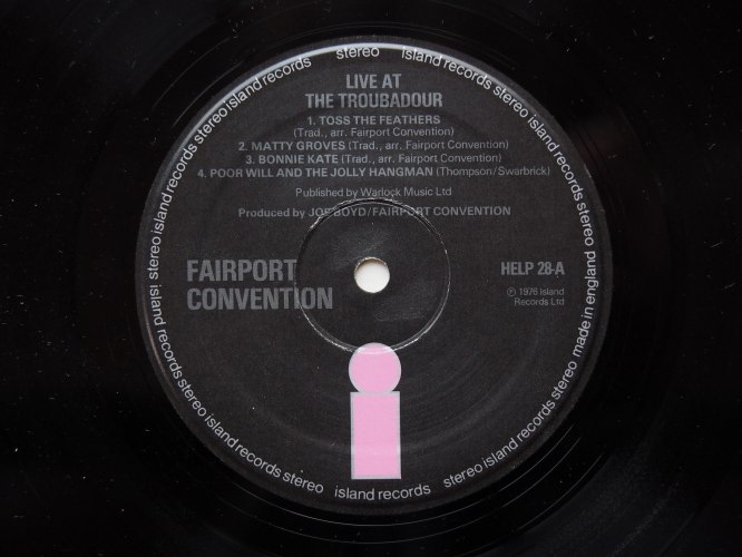 Fairport Convention / Live At The L.A. Troubadour (UK Early Press)β