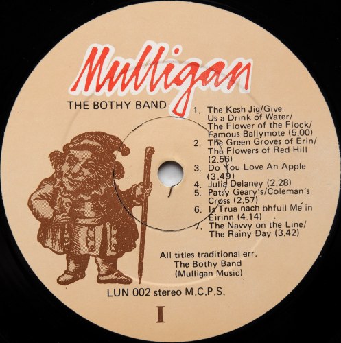 Bothy Band, The / The Bothy Band 1975 (Ireland Matrix-1)β