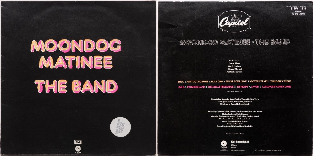 Band, The / Moondog Matinee (UK Matrix-1 w/Poster Cover!!)β