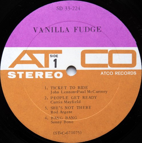 Vanilla Fudge / Vanilla Fudge (US Eary Press)β