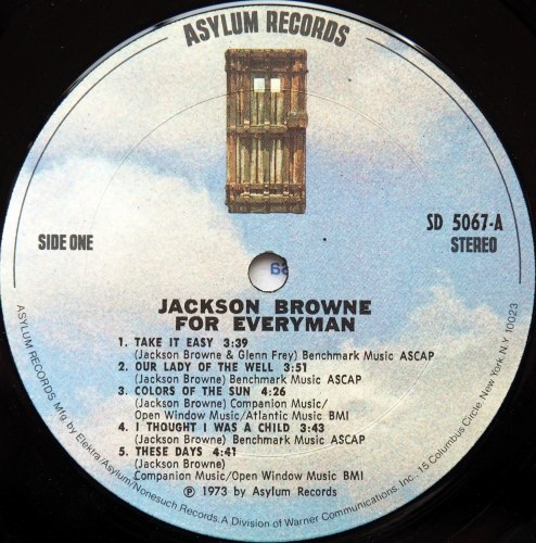 Jackson Browne / For Everyman (US Early Press)β