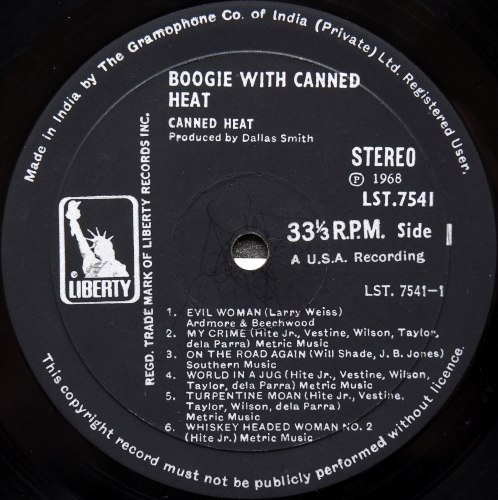 Canned Heat / Boogie with Canned Heat (India)β