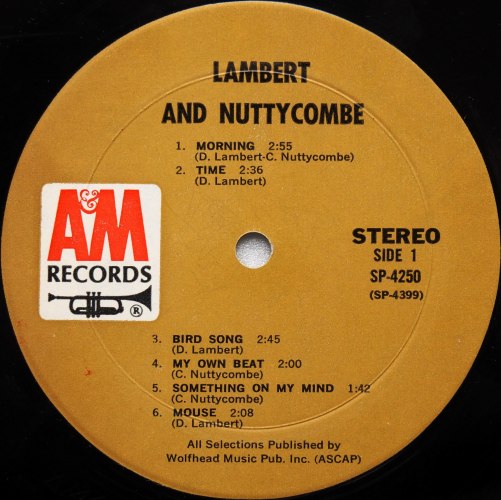 Lambert And Nuttycombe / At Home (White Label Promo)β