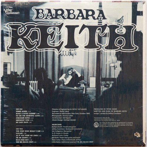 Barbara Keith / Barbara Keith (Verve 1st, In Shrink, White Label Promo)β