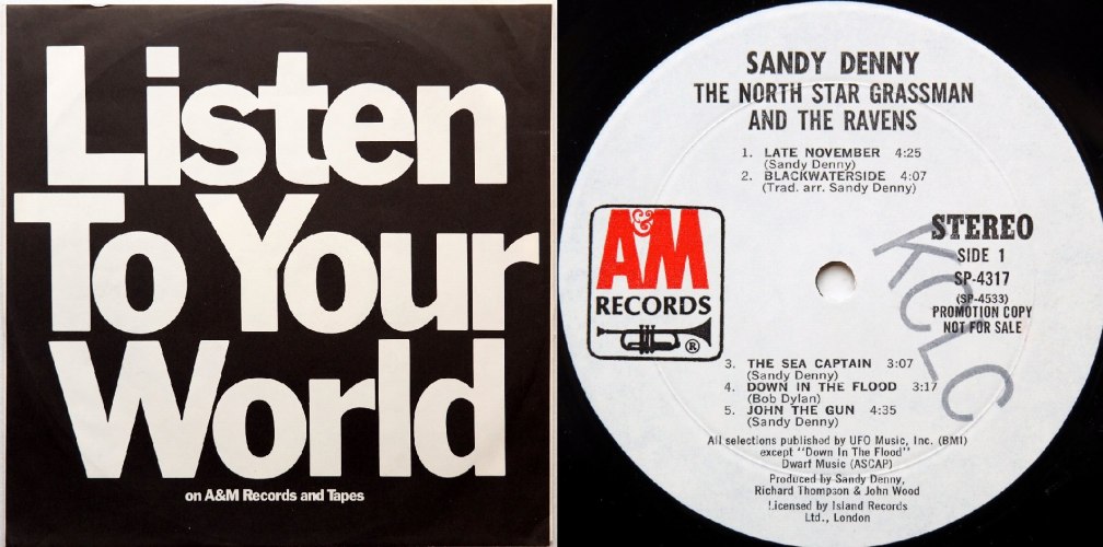 Sandy Denny / The North Star Grassman And The Ravens (US White Label Promo)β