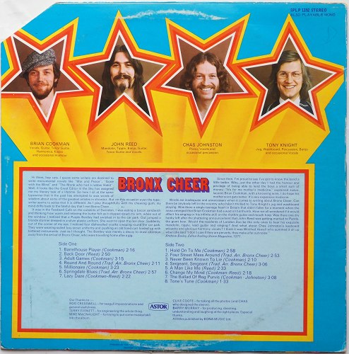Bronx Cheer / Bronx Cheer's Greatest Hits Volume Three (Australlia, Brian Cookman)β