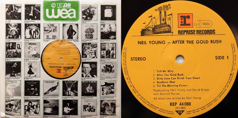 Neil Young / After The Gold Rush (Germany Later Issue)β