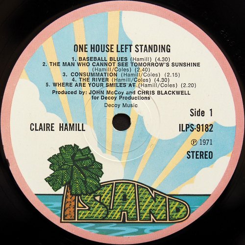 Claire Hamill / One House Left Standing (UK Matrix-1)β