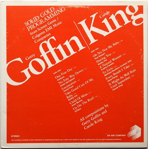 Beatles, Rod Stewart, Byrds, etc. / Gerry Goffin And Carol King - Solid Gold Programming ( 2LP)β